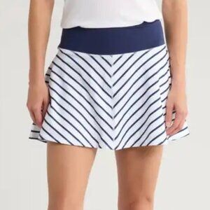 YOGALICIOUS Lux Stripe Match Point SkortSmall